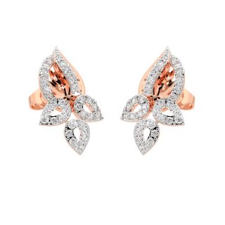 Jaze Round Diamond Stud Earrings